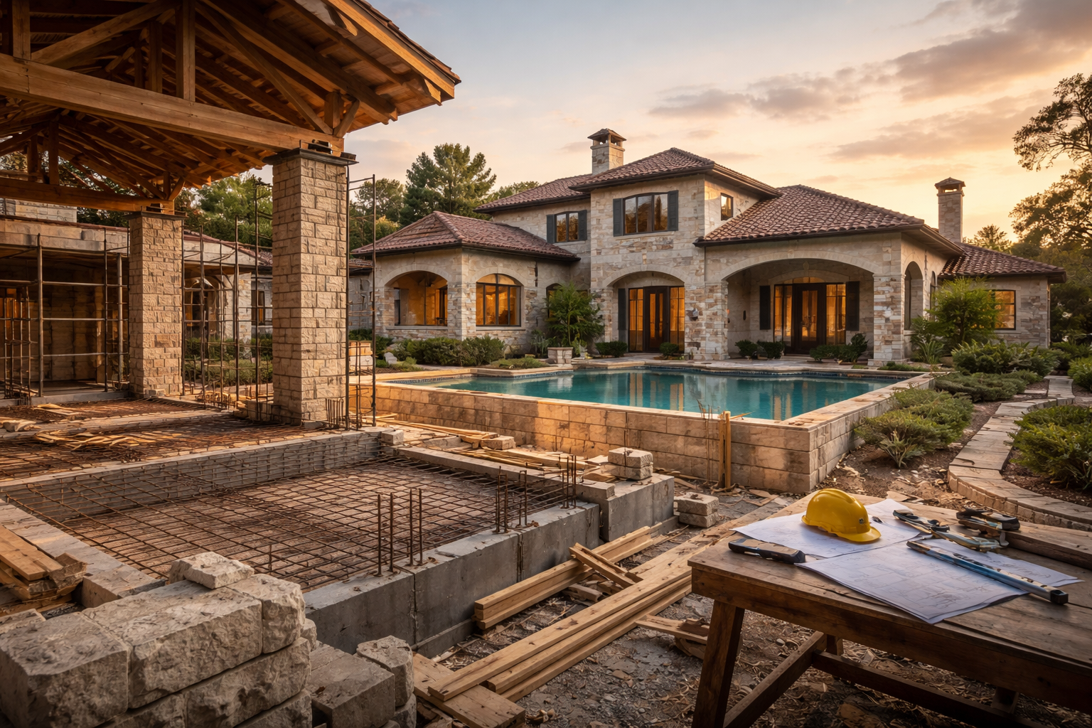 From Foundation to Finish: The Luxury Construction Process for Custom Homes in Texas