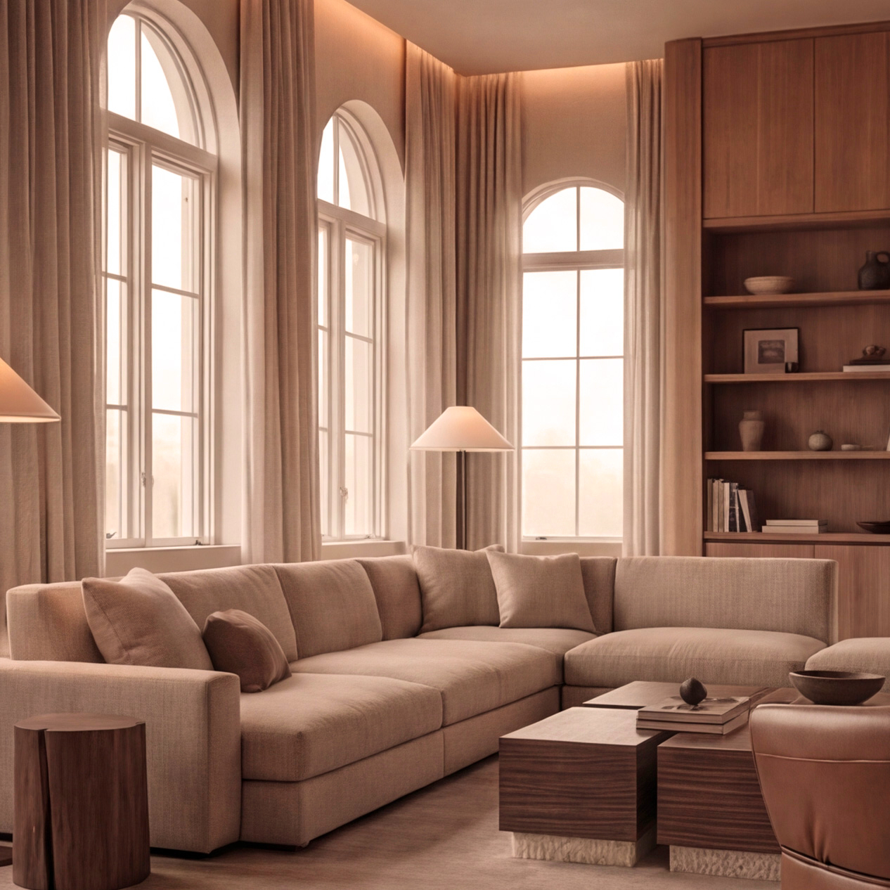 khamila design house furnished living room
